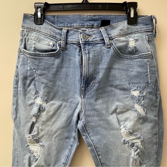 H&M men’s denim skinny rip jean size 32 - Picture 3 of 10